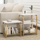 Кофейный столик с деревянной мраморной текстурой, прикроватный столик, поднос с корзиной для хранения для спальни, гостиной