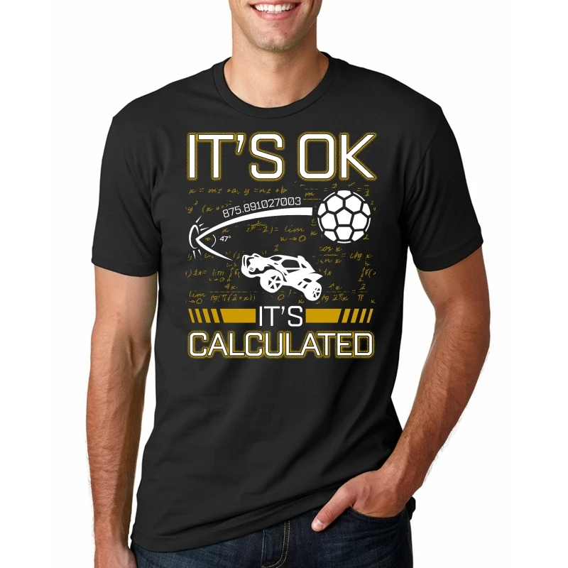 Мужская футболка Rocket League видеоигра It calculted забавные подарки Повседневная