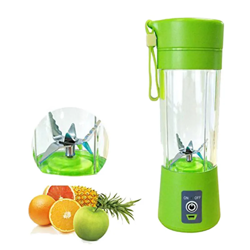 400ml Fruit Mixing Machine USB Juicer Cup Portable Juice Blender Household Mixer with Six Blades | Бытовая техника
