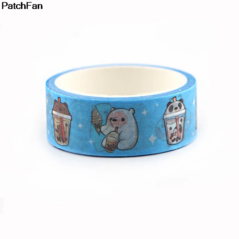 Patchfan Мы Голые Медведи Мультфильм Забавный DIY Скрапбукинг Малыш клей Васи бумага маскирующая Лента Печатный узор наклейка A2473