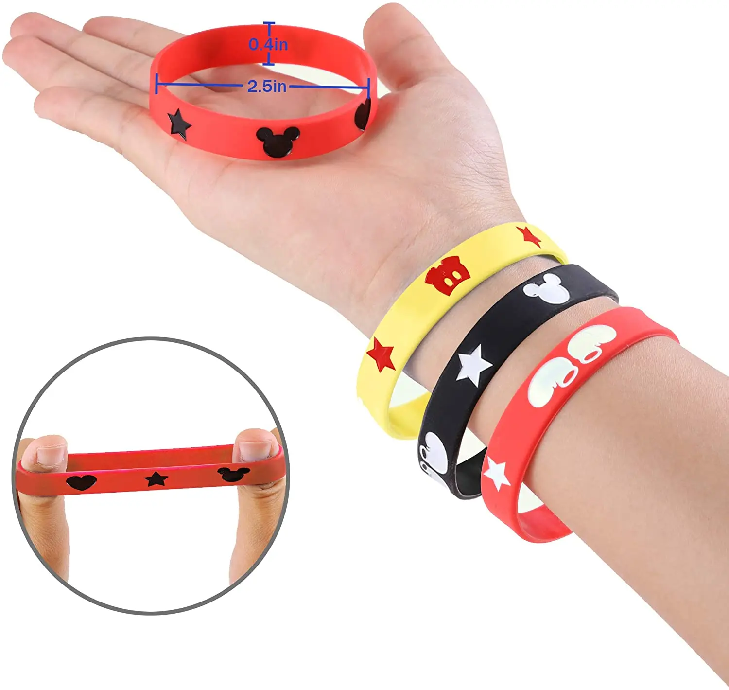 10 шт. детский силиконовый браслет Минни Маус | Дом и сад