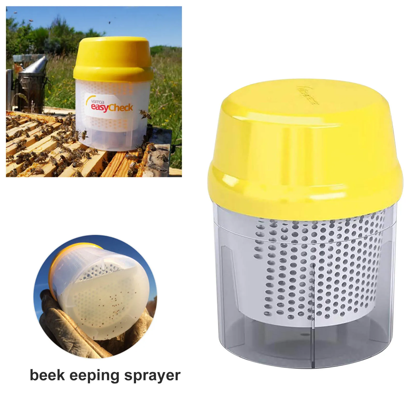 

New Beekeeping Mites Test Bottle Mites Treatment Anti-Leak MiteAtomizer Varroa Tester Varroa Easy Check Pest Control Sprayer