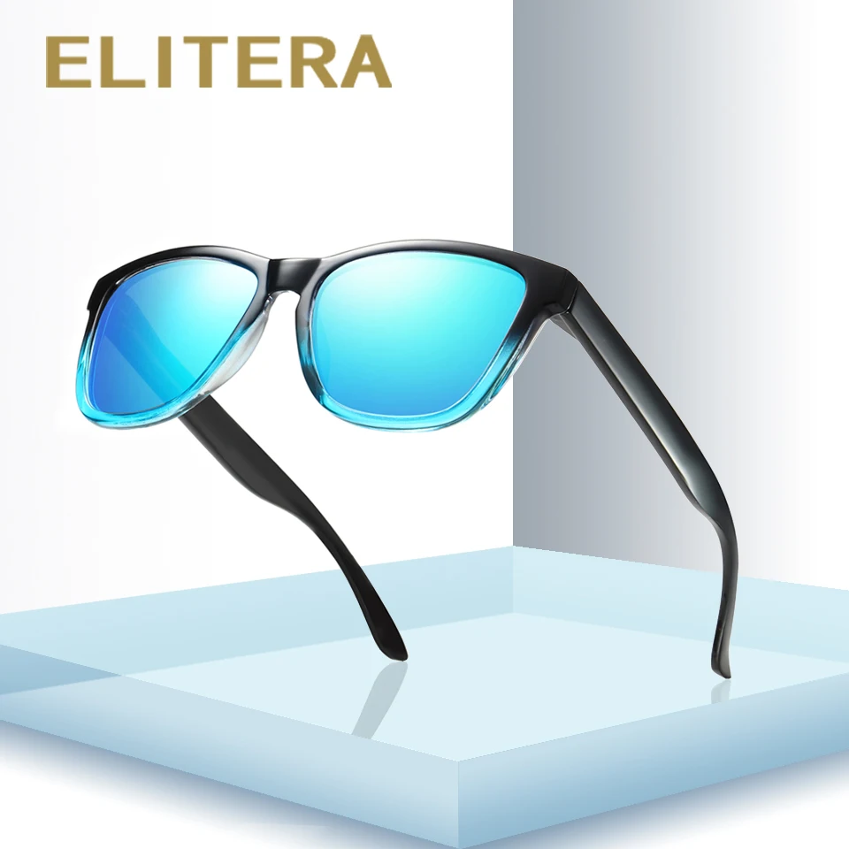 Elitera Новая мода поляризованные Для женщин Солнцезащитные очки для женщин известный леди Брендовая дизайнерская обувь градиент Цвета зеркальное покрытие Защита от солнца Очки UV400