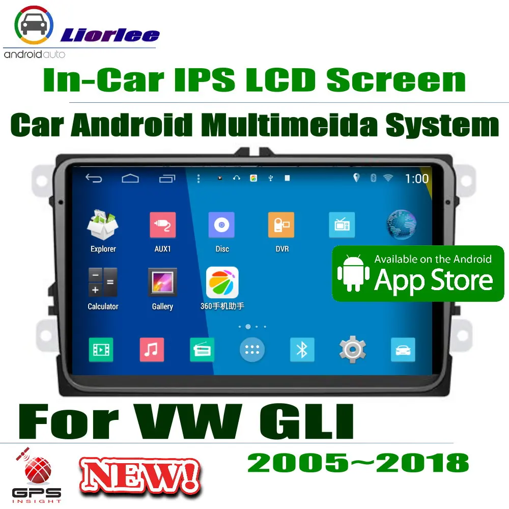 

For Volkswagen VW GLI 2005~2018 Car Radio Stereo Audio Video GPS Navigation 9" HD Full Touch IPS LCD Screen Android 8 Core
