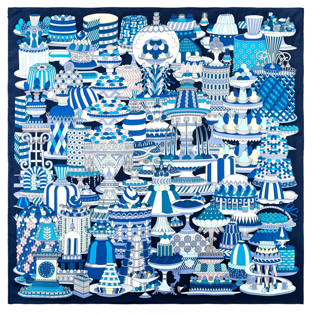 

Квадратный шелковый шарф 90 см, дизайнерский женский квадратный шелковый саржевый шарф, рулонные банданы