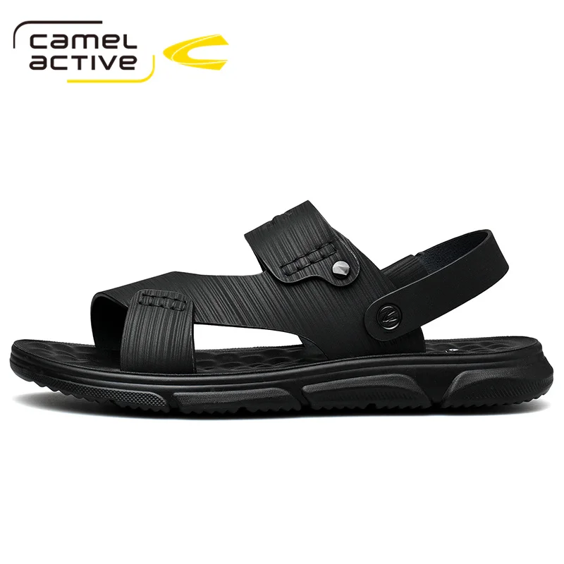 Camel Active 2021 New Men Fashion Sandals Summer Men's Slippers Leather Shoes Beach Casual Breathable Home | Обувь