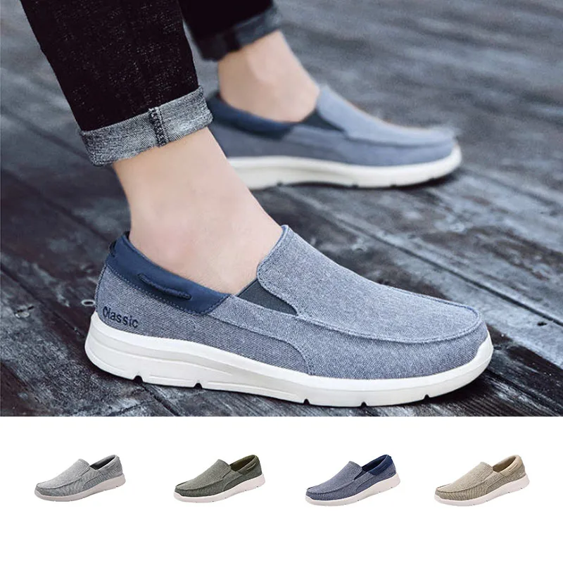 

Мужские кроссовки без шнуровки, спортивная обувь, размеры 34-44, черные, для бега, тенниса, на осень