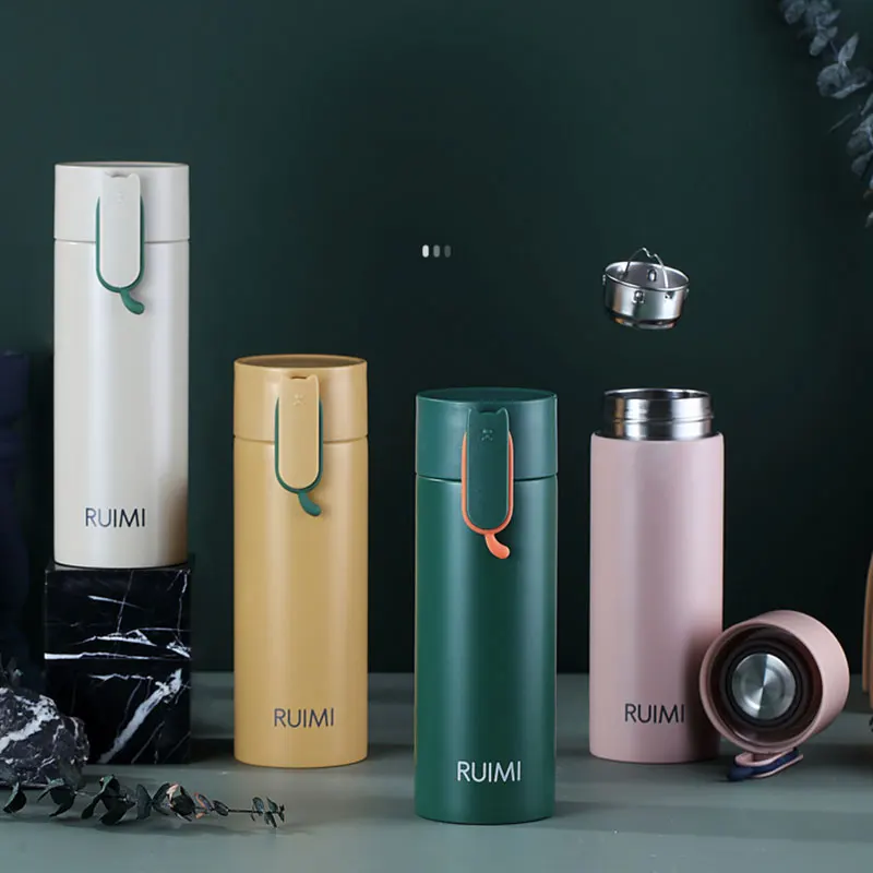 

Thermos Bottle 316 Stainless Steel Double Wall Thermal Cup Simple Office Portable Water Bottle Vacuum Cup With Tea with Gift Box