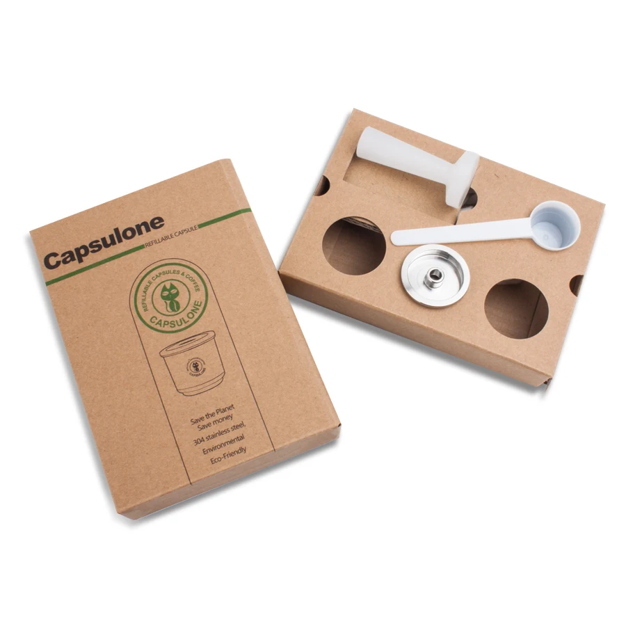 1 Smooth and tamper Capsulone/Совместимость с illy Кофеварка/нержавеющая сталь Металл Многоразового Использования capsule2 подходит для illy кафе капсулы - Цвет: 1 Smooth and tamper