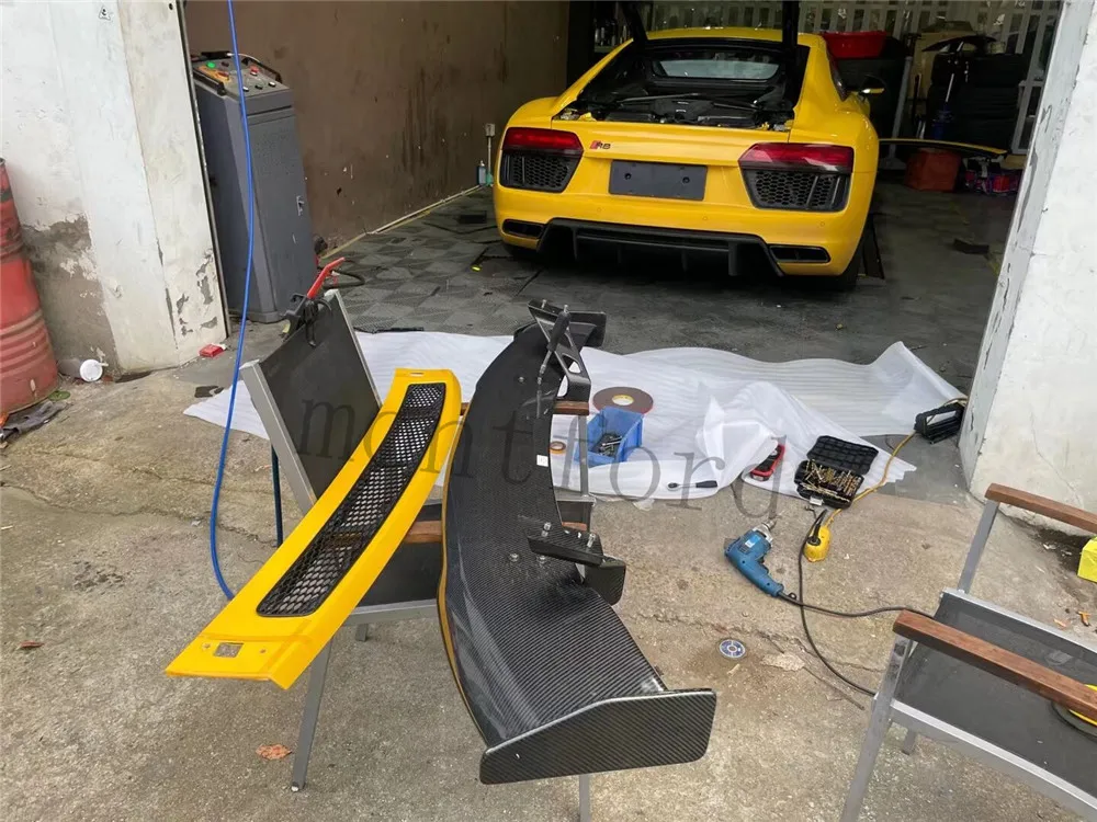 Автомобильная модель R8 GT из углеродного волокна для Audi Wing 2007 2010 2014 20017 2018 2019 2020 + |