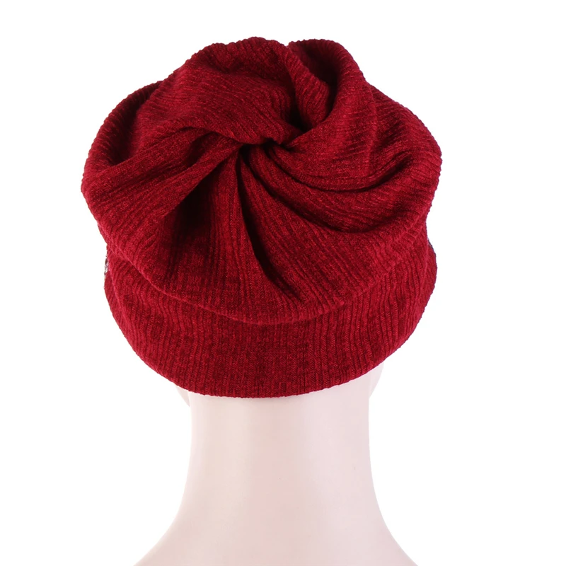 

Women's Sequins Beanies Hat Female Autumn Winter Cotton Baseball Hats Ponytail Vintage Warm Cap Fashion Baseball Hat Visors Caps
