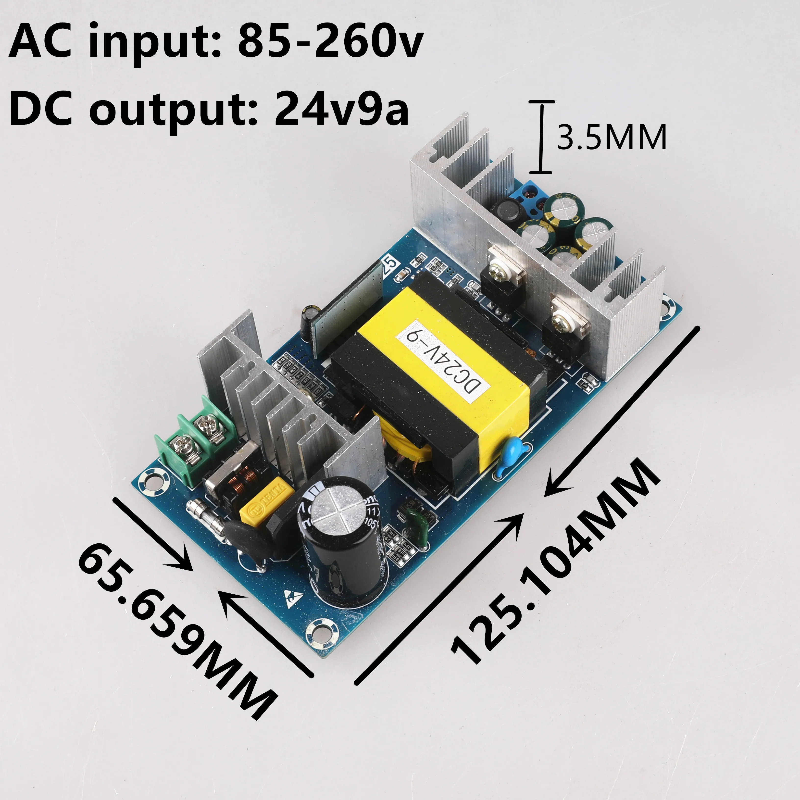 AC 100 240V DC/DC 24V 9A Питание модуль переключатель DC доска|Адаптеры AC/DC| |