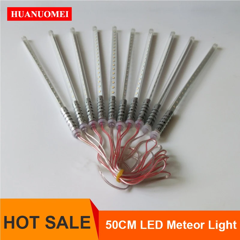 12V 12mm 50cm светодиодный Метеоритный Рождественский свет 2835 SMD красный зеленый синий