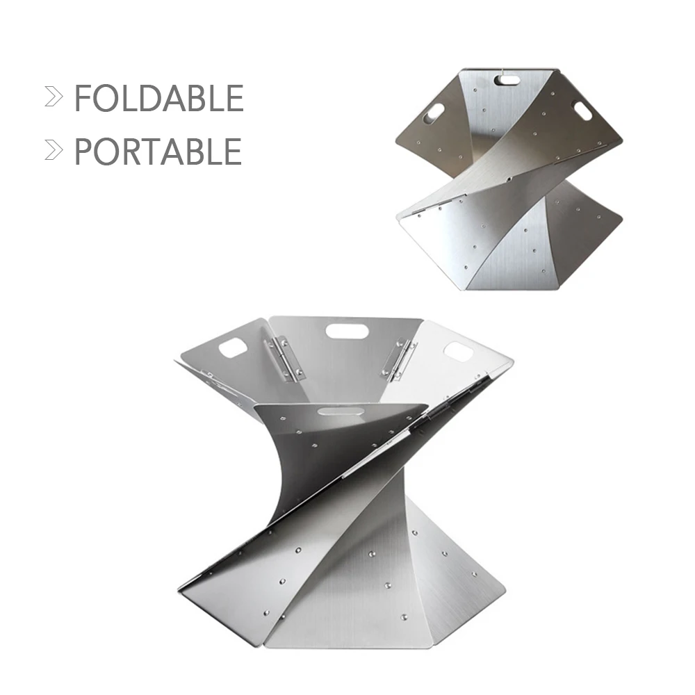 Уличная пожарная костра складной портативный легкий камин для кемпинга