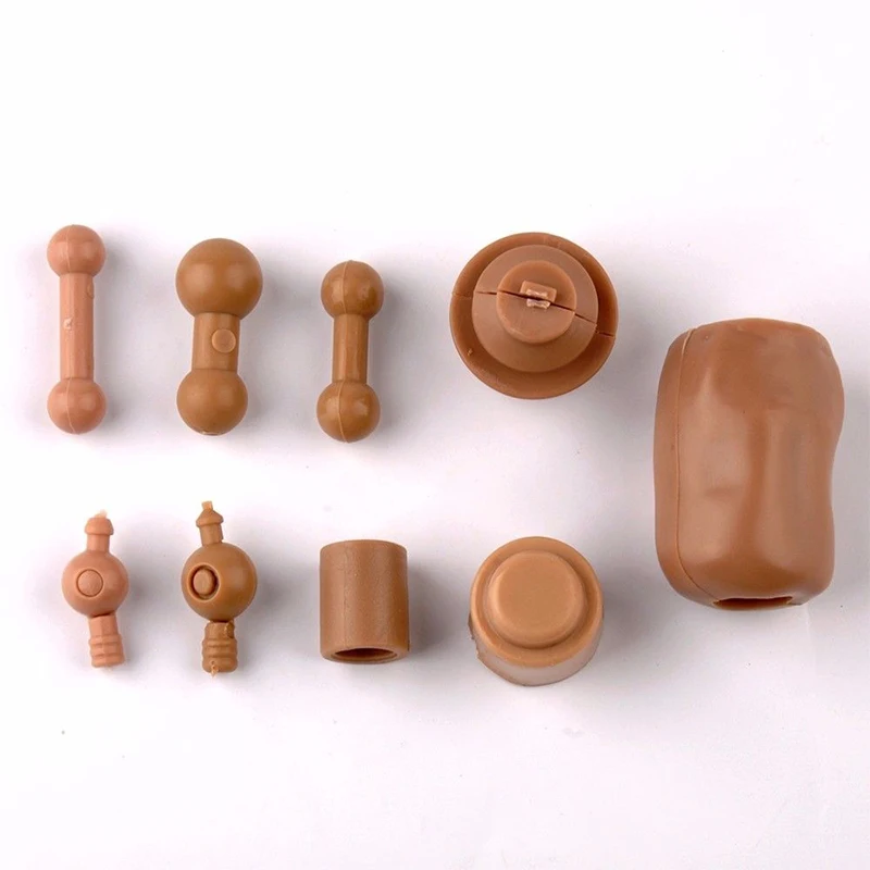 

9pcs 1/6 scale head carving neck foot let body connectors neck joint for 1/6 and 12" action figure toys accessory