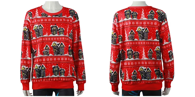 LISCN Christmas Man women Ugly Christmas Sweater Couple Watching Clothing Unisex Lovers for Men Autumn Winter New