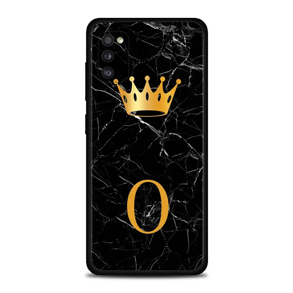 

Gold Crown Letter Queen O-Z Mobilephone Shell For Samsung A90 A80 A70 A50 A70s A60 A50s A40 A30s A30 A20s A20e A20 A10s Funda