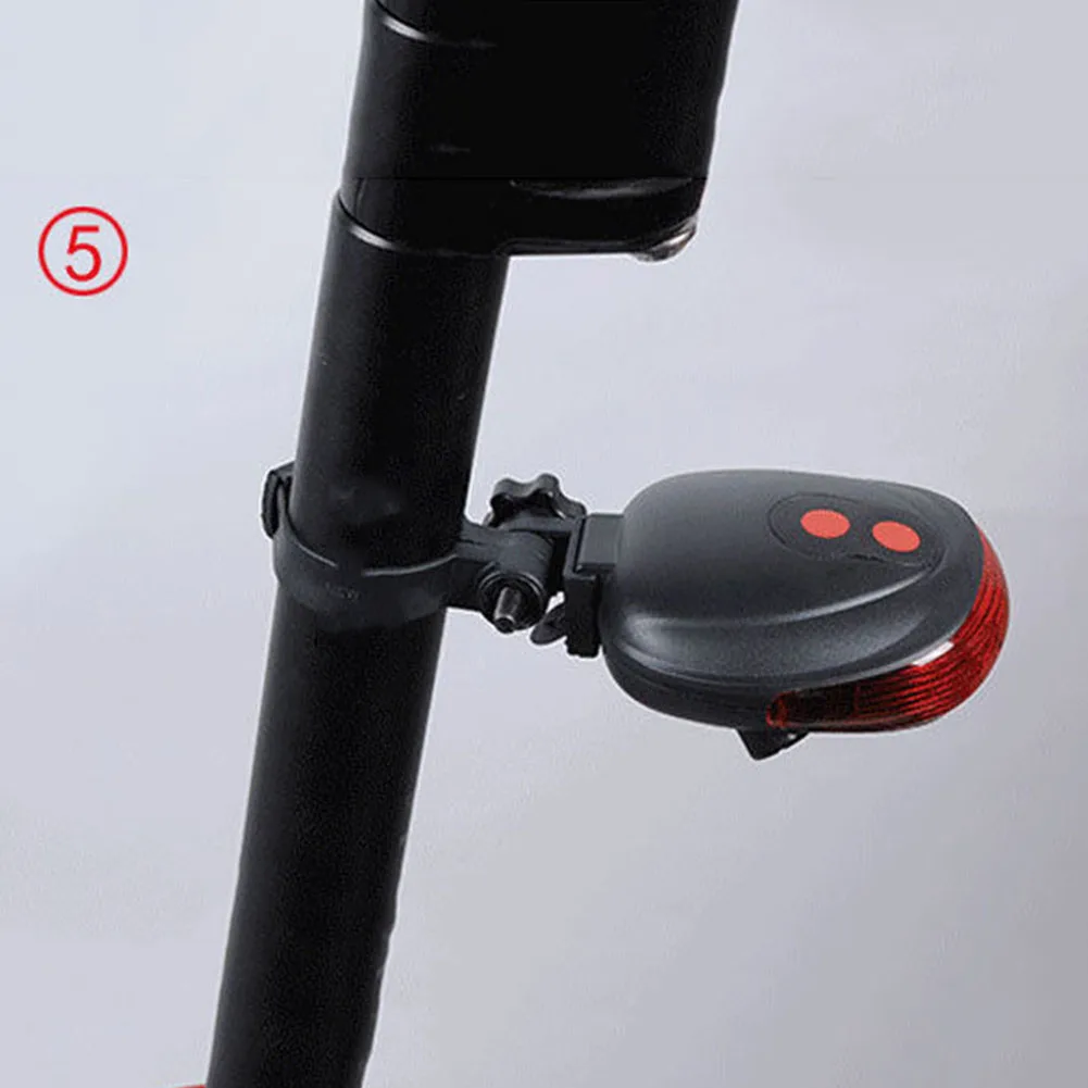 Мини 5 светодиодный задний фонарь для велосипеда с возможностью светильник режим