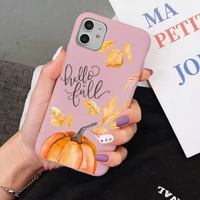 pumpkin yellow fall inspired phone case for iphone 11 12 13 mini pro xs max 8 7 6 6s plus x 5s se 2020 xr case