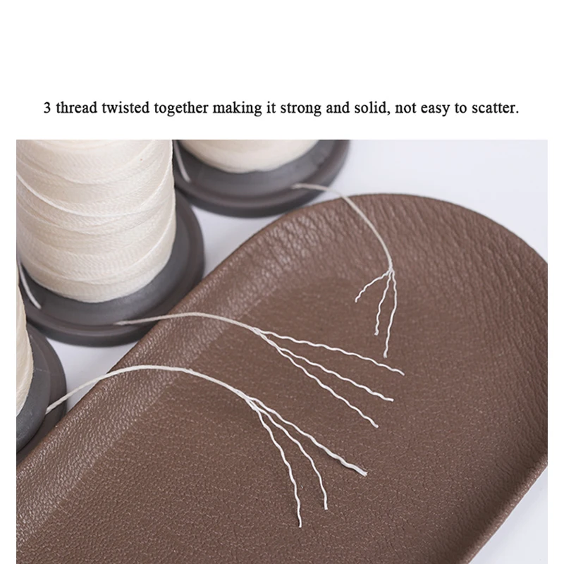 WUTA 70-120 М Круглая Вощеная Нить Полиэфирная Мерсеризованная Пряжа Для Ручного