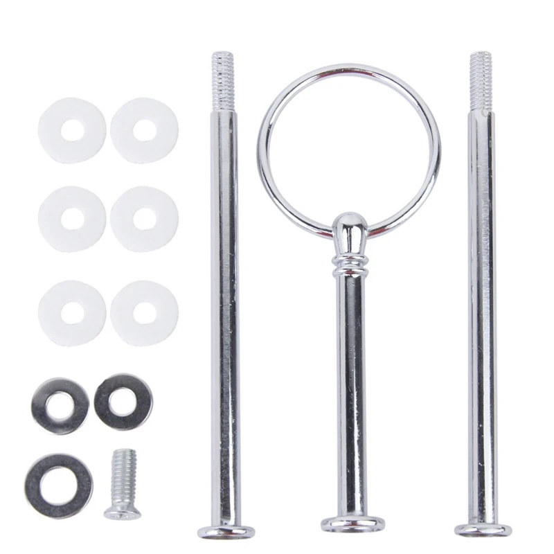 3-уровневая круглая подставка для торта капкейка держатель дисплея ручка фитинги