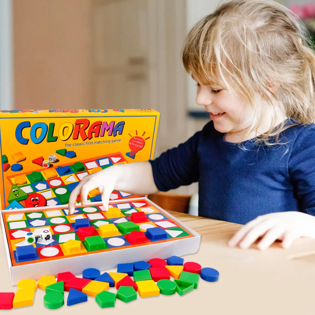 

Montessori Shape Color Geometric Chess Sorter Toy Memory Training Color Sensory Memory Chess Educational Toy Sorter For Children