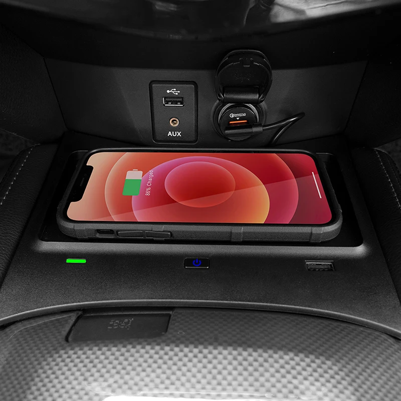 car qi wireless charger for nissan x trail 2014 2021 accessories interior modification 15w fast phone charging plate free global shipping