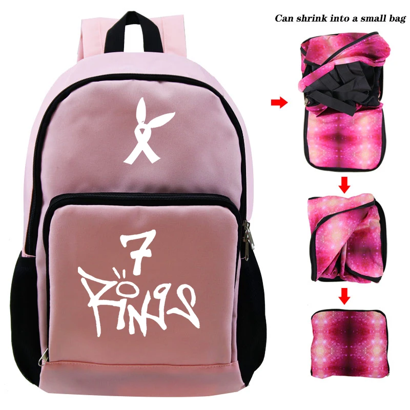 knapsack 11 Ариана Гранде рюкзак складной упакованный рюкзак женский мужской рюкзак для подростков мальчиков и девочек сумки для ноутбука/дорожные сумки Machila Escolar - Цвет: knapsack 11