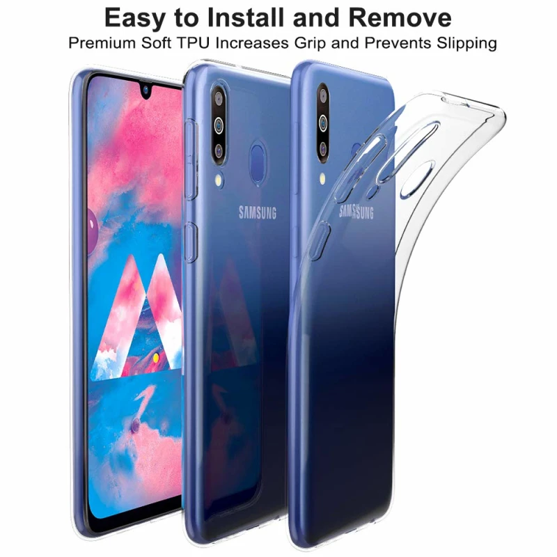 Ультратонкий Мягкий силиконовый чехол из ТПУ для Samsung Galaxy M31 M30s противоударный