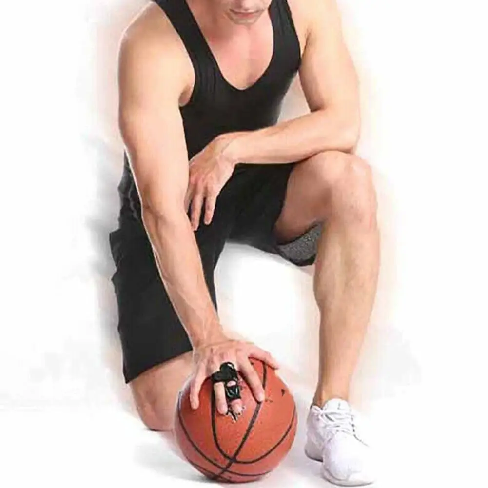 Черные M/L протекторы для пальцев баскетбола защита фиксации спортивный браслет