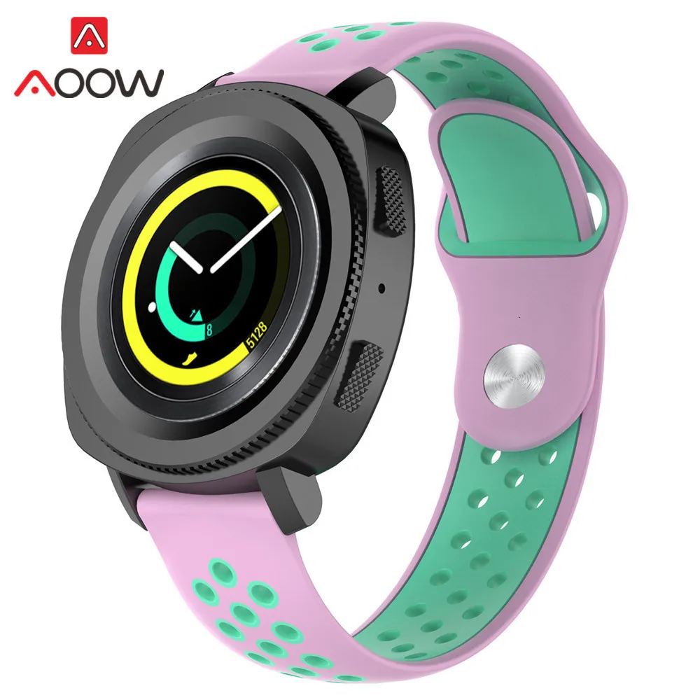 20 мм силиконовый ремешок для часов samsung Galaxy Watch Active 42 мм gear S2 классический Huami Amazfit BIP huawei watch 2 спортивный ремешок