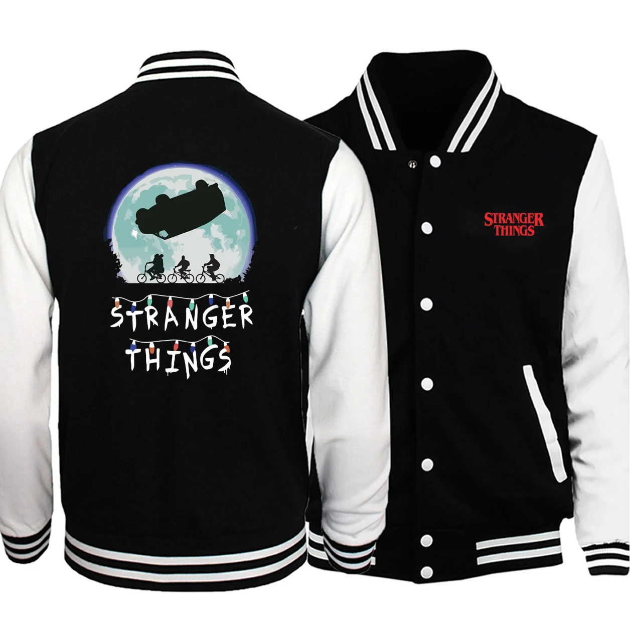 

Stranger Things 2019 Hot Sale Jacket Car Clothing Winter Streetwear Retro Print Baseball Sweatshirts Bomber Man Jackets Fashion
