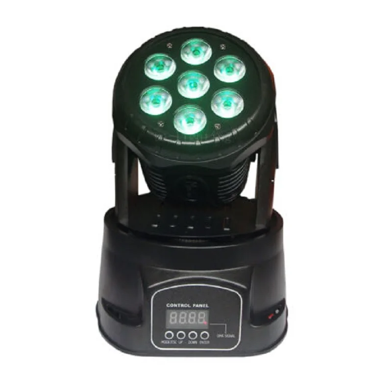 

mini baby moving head 7x10w rgbw 4in1 cheap move light beam wash led dmx512 stage lighting dj light disco club night party ktv