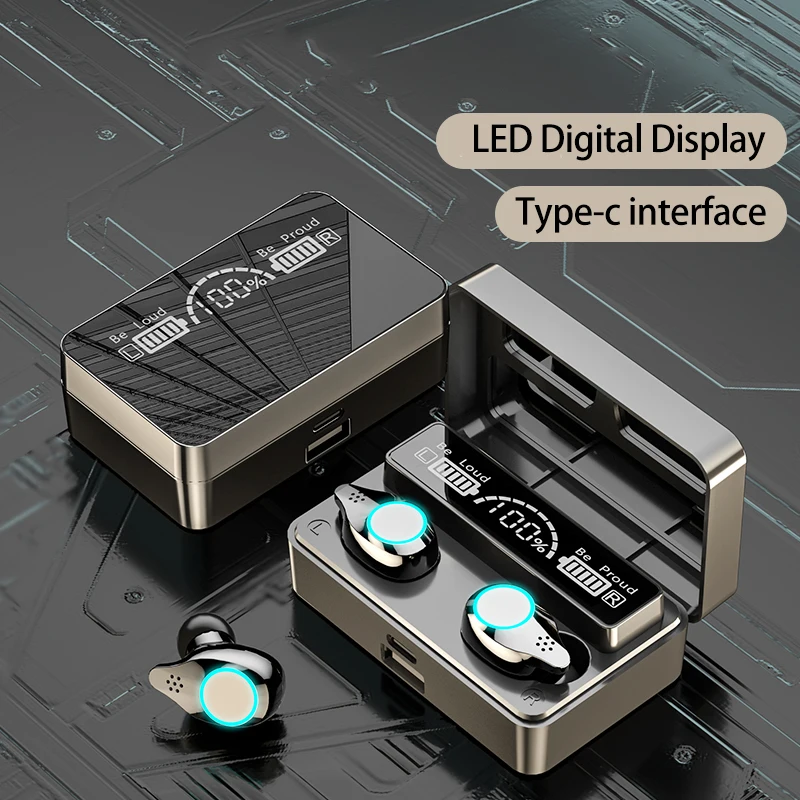 

TWS X3-O Earphone Bluetooth-compatible 5.1 Type-c Interface Charging Box Wireless Headphones Touch Control Earbuds Stereo Headse