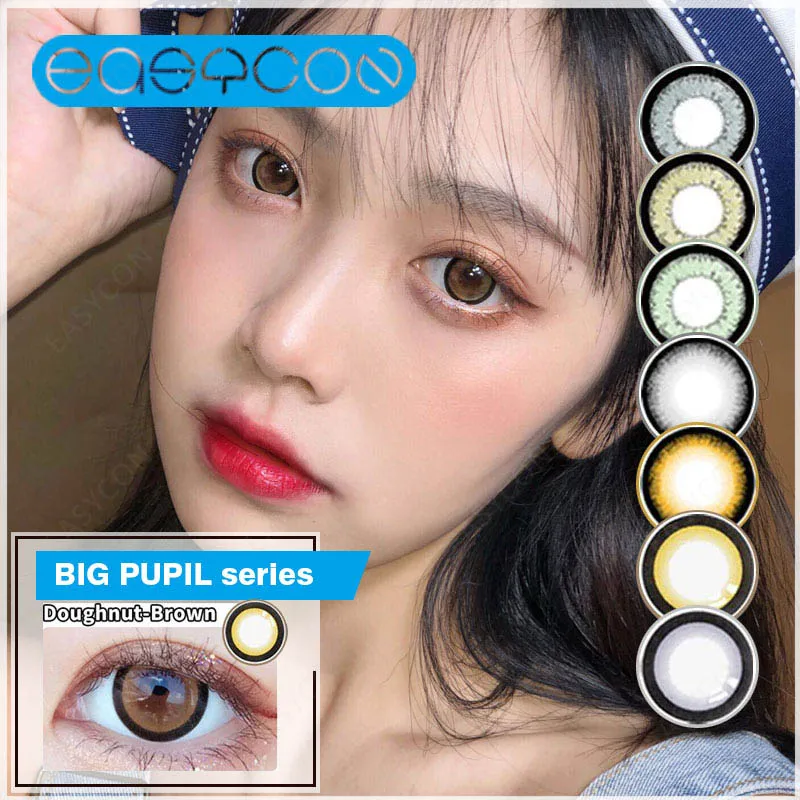 

Easycon Contact Lenses for eyes Big Pupil Big Eyes Annually Eye Contact Lens Colored Contacts Prescription lenses 0-8.0