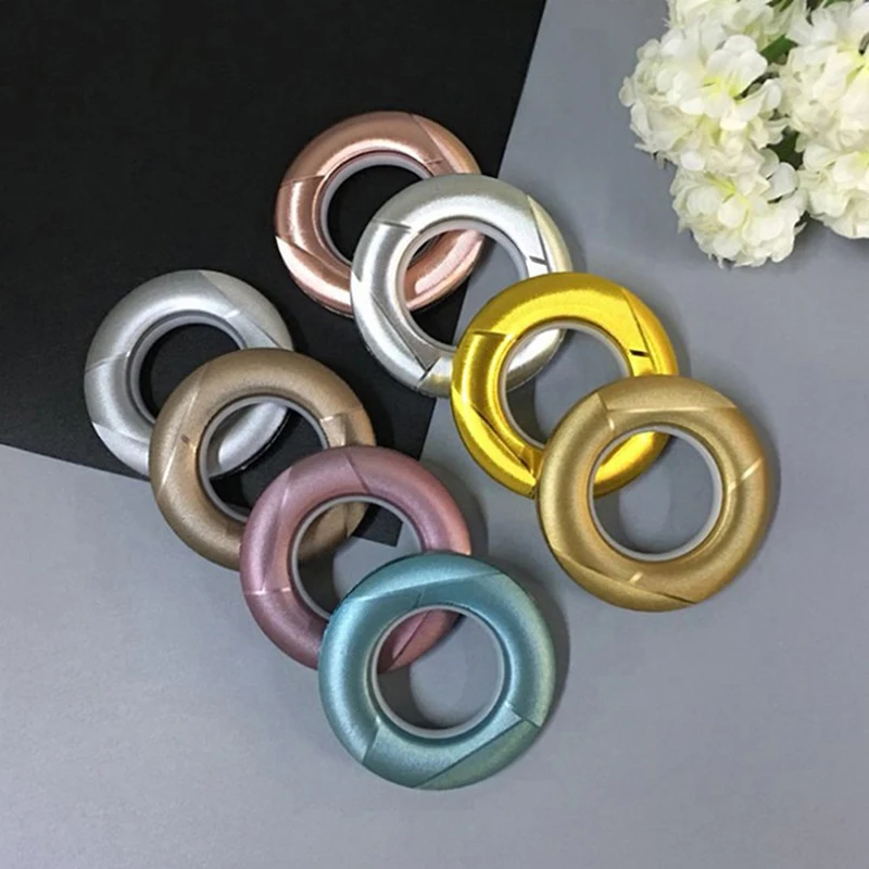 

10PCS/LOT High Quality Home Decoration Curtain Accessories Eight Colors Rings Eyelets For Curtains Grommet