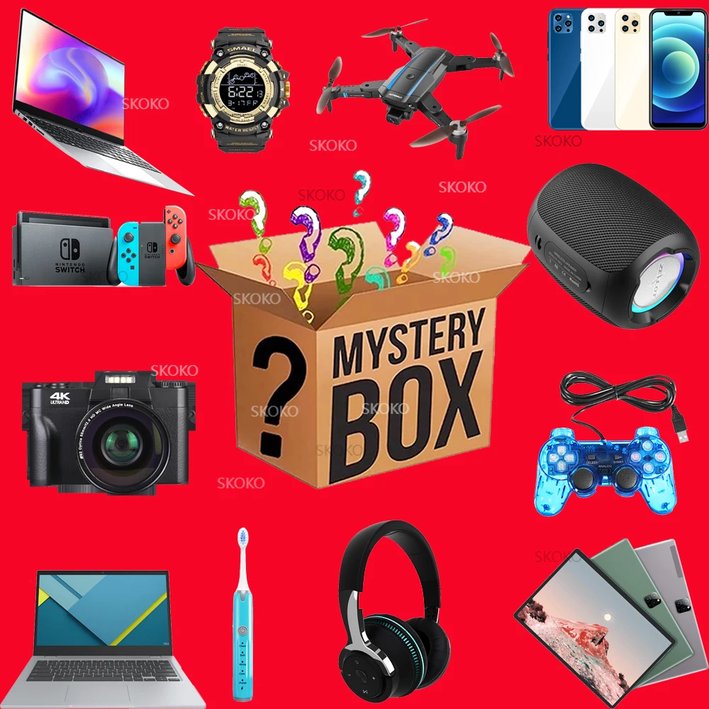 

Коробка Lucky загадка самая популярная Подарочная коробка сюрприз 100% выигрыш случайный товар электронный цифровой продукт Высокое качество ...