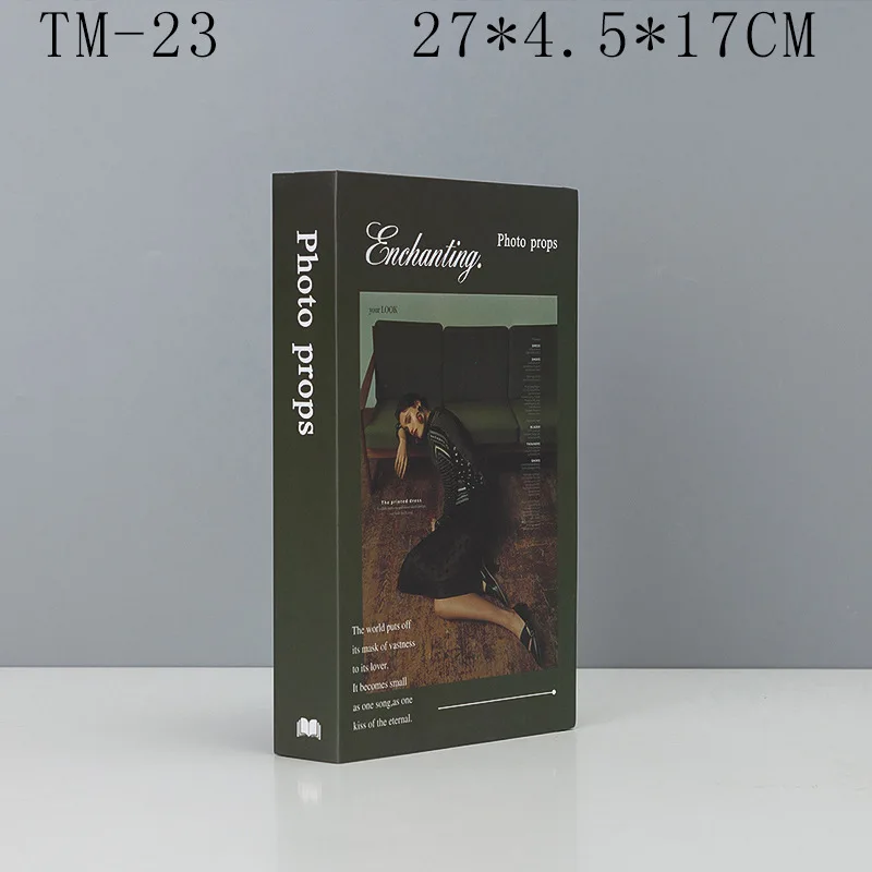 Креативное моделирование книги ремесла изысканный кофе бар винный шкаф Книжная полка украшения фальшивые книги домашние настольные ремесла - Цвет: 9