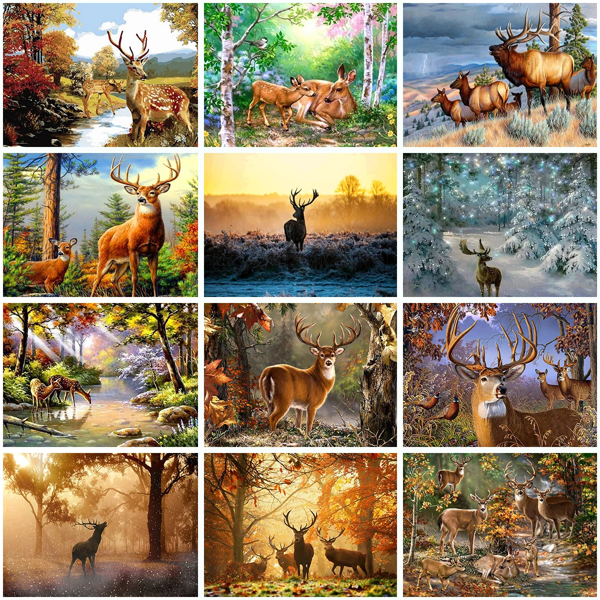 Алмазная живопись Стразы 5D сделай сам вышивка с животными крестиком мозаика