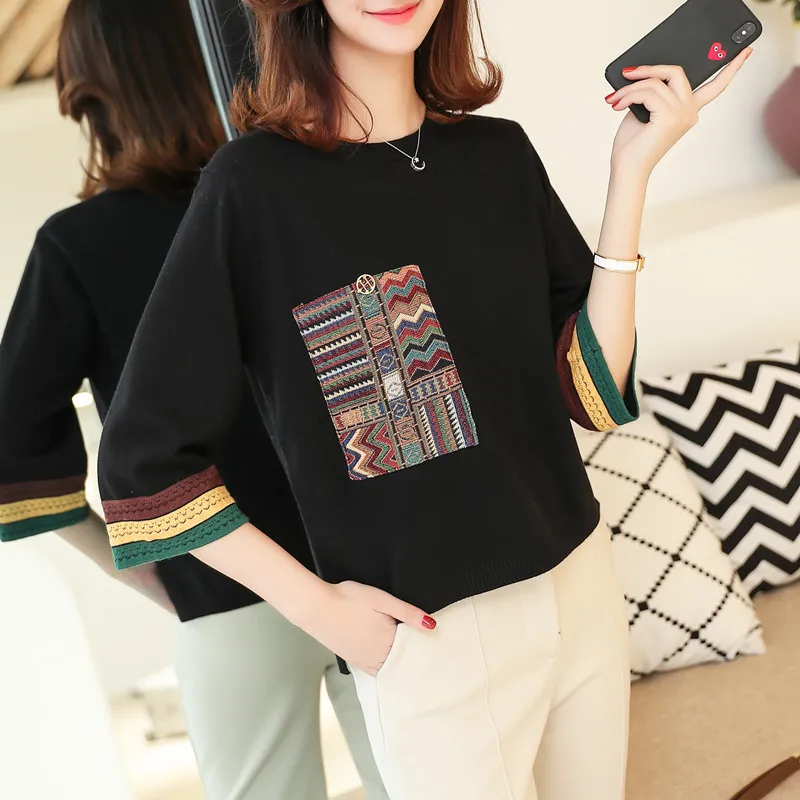 Новинка осени 2019 приталенная рубашка женская с рукавом в семь точек свободный