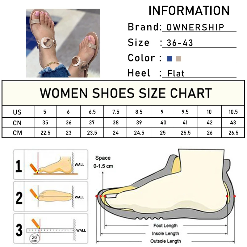 

Women Metal Decoration Flip Flops Slippers Summer 2021 Ladies Casual Open Toe Flats Female Outside Beach Shoes Plus Size