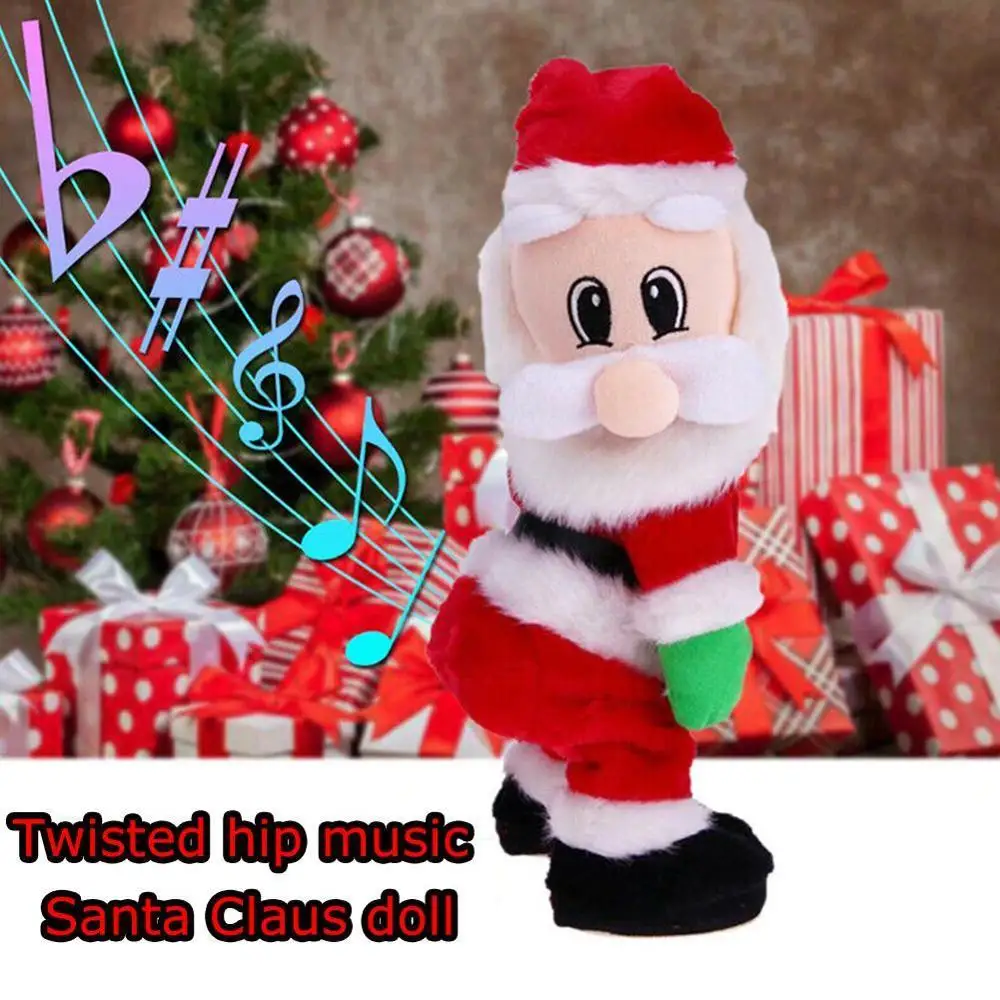 Santa Claus Toy Electric Twerk Singing Dancing hip shake Figure Twisted Hip Toys for children Christmas New Year | Игрушки и хобби