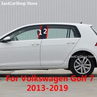 for volkswagen vw golf 7 2019 2018 2017 2013 2016 car door window middle column trim decoration protection strip pc stickers