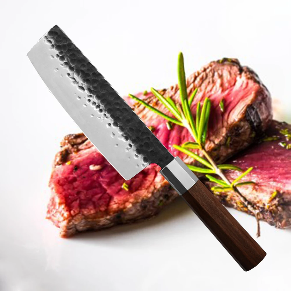 

4Pcs/Set sharp Stainless Steel Kitchen Knife Set Sushi Chef Knife Meat Cleaver Santoku Knife Handmade Forged Knives Set