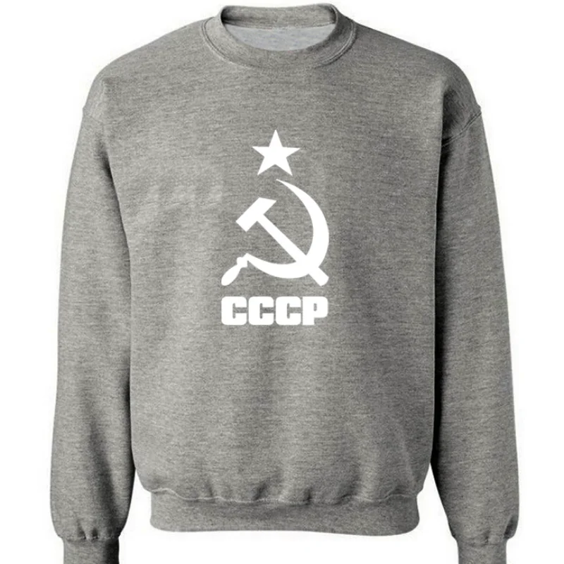 

Мужской пуловер с капюшоном, с принтом СССР, Советский Союз