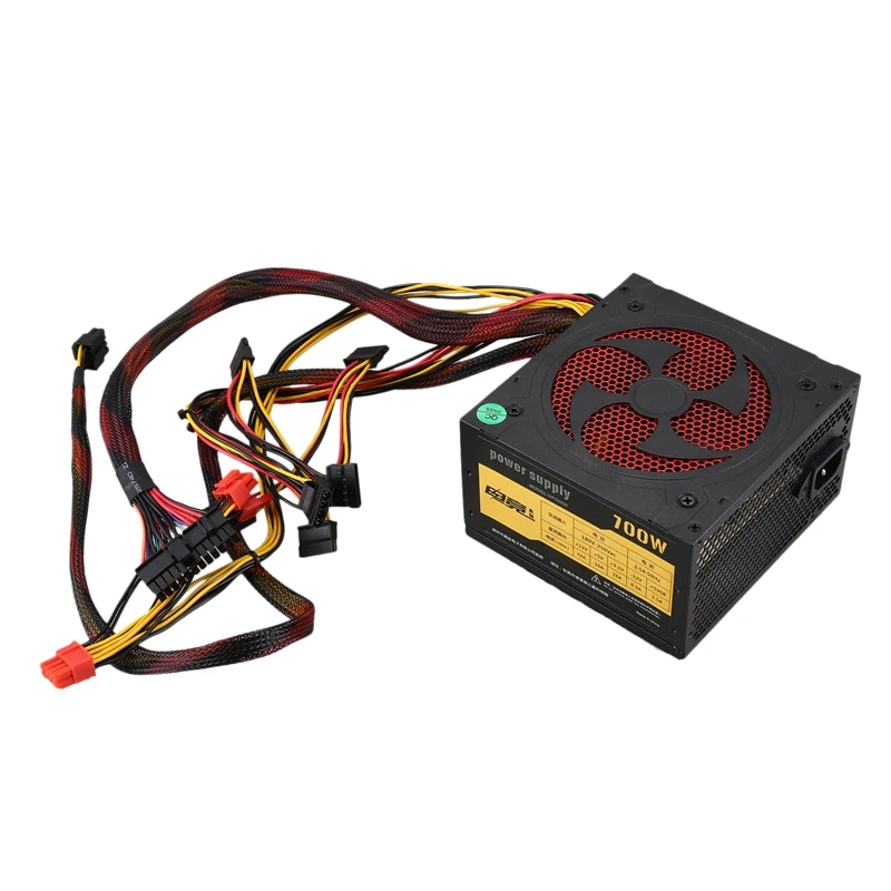 AAAJ-500W тихий вентилятор ATX 12V 4/8-Pin PC блок питания модульный SLI с подсветкой для