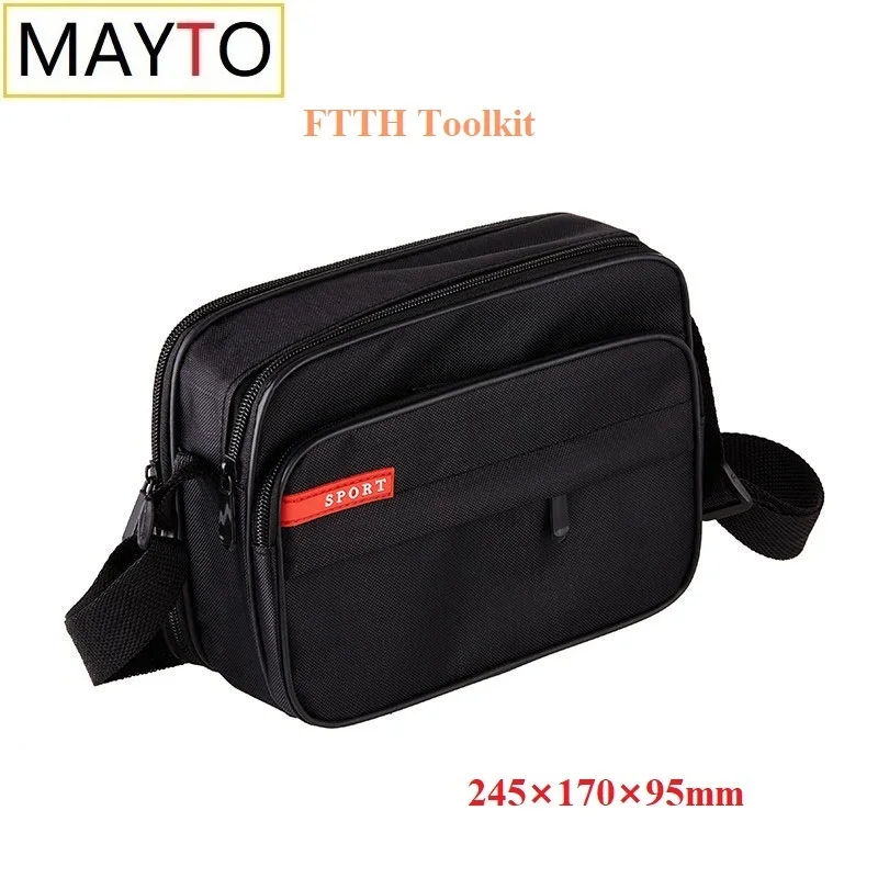 

Fiber Optic Connector Tool Bag FTTH Fiber Optic Tool kit Fiber Optic Communication Construction Package Cloth Package Backpack