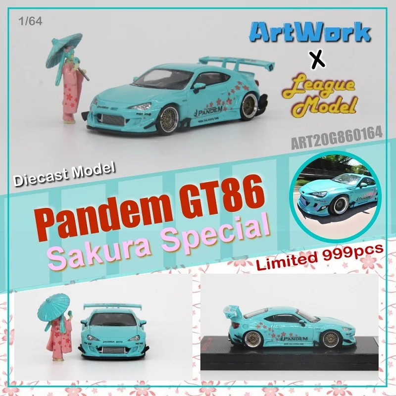 

ArtWork x LM 1:64 Toyota GT86 Pandem Rocket Bunny W/Figure Diecast Model Car