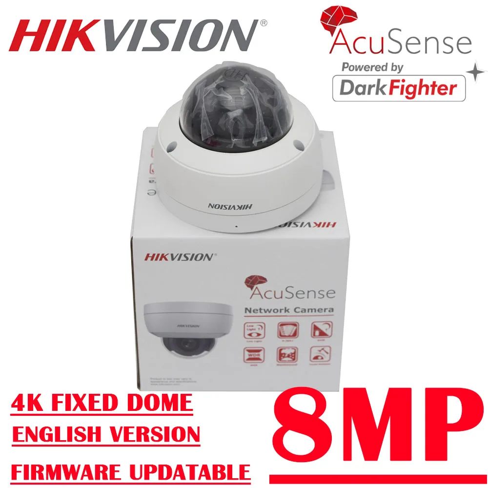 Новости Hikvision DS-2CD2186G2-ISU 4K IP-камера AcuSense 8 Мп POE IR IP67 CCTV сетевое видеонаблюдение