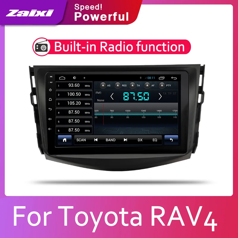 Автомагнитола ZaiXi с Android 1080P IPS ЖК экран для Toyota RAV4 RAV 4 2006 ~ 2012 GPS навигация BT Wi Fi